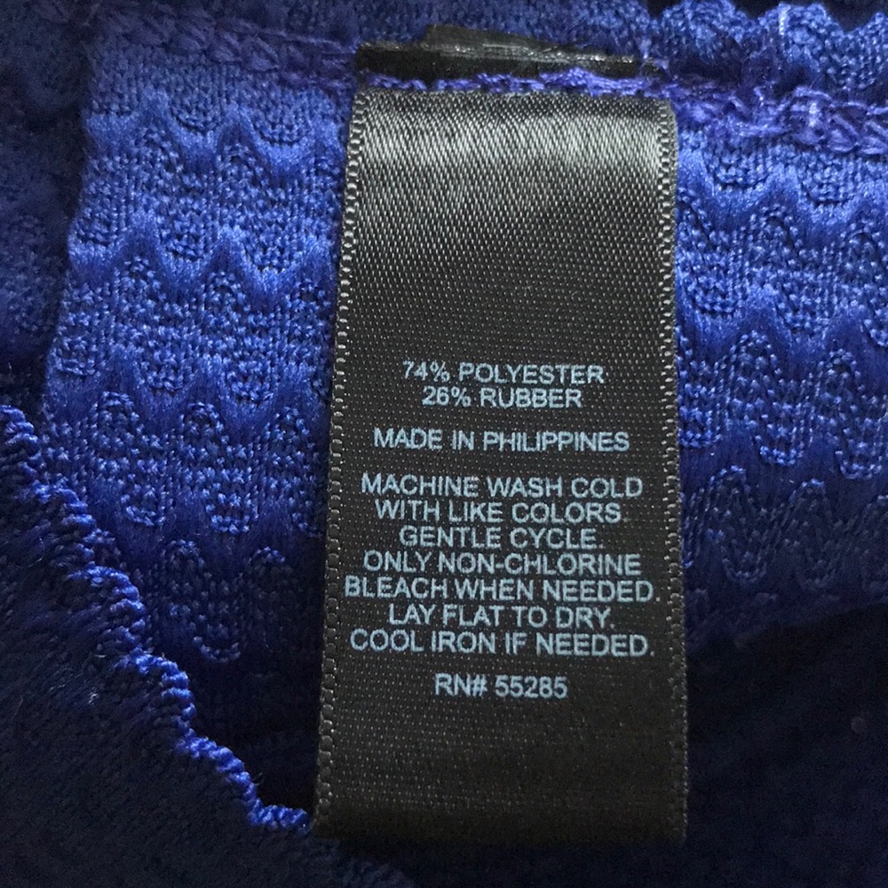 Blue Structured Pleated Skirt - image 5